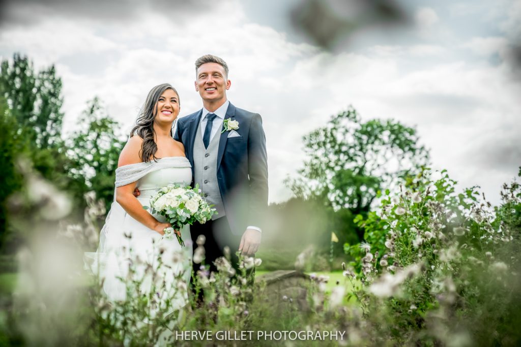 close up of married couple holding hands Pryors Hayes Golf Club wedding photography