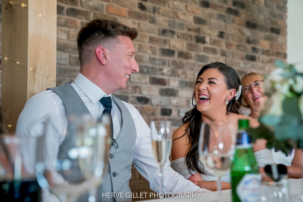 bride and groom together at Pryors Hayes Golf Club wedding photography
